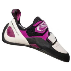 Chausson Escalade Femme KATANA WOMAN V3.0 Blanc-rose La Sportiva -Aventures Magasin chausson escalade femme katana woman v3 blanc rose la sportiva 2