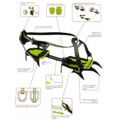 Crampons 10 Pointes Acier ASCENT Auto Et Semi-auto CAMP + Antibottes -Aventures Magasin crampons 10 pointes acier ascent auto et semi auto camp antibottes 3