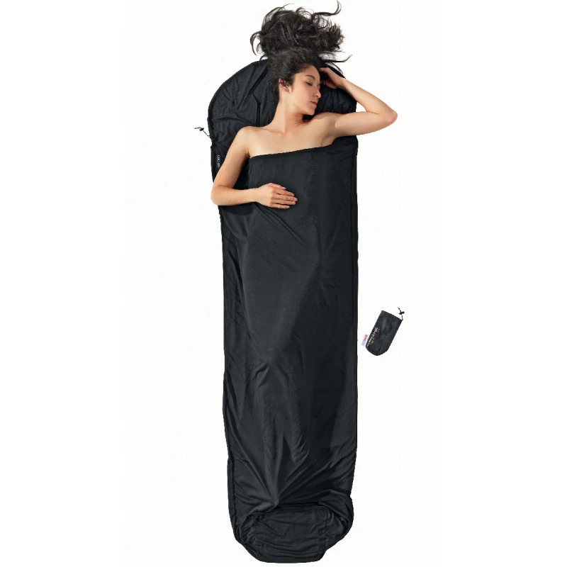Drap De Sac 100% THERMOLITE +7°C PERFORMER Mummyliner Black COCOON 1 Drap De Sac 100% THERMOLITE +7°C PERFORMER Mummyliner Black COCOON