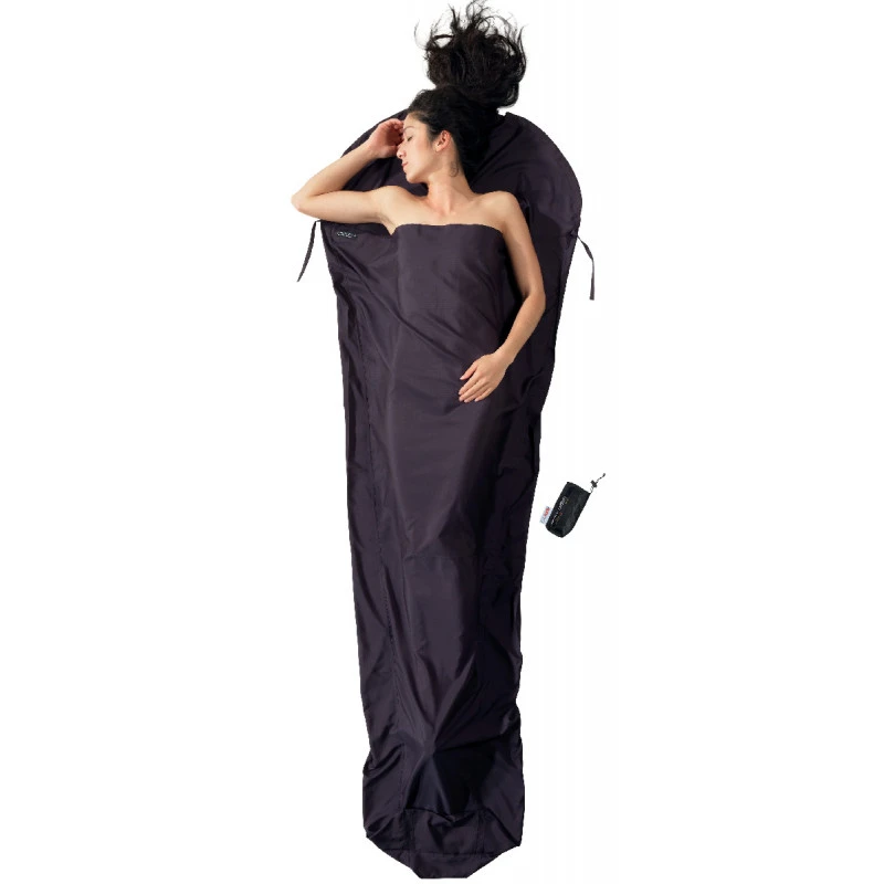 Drap De Sac SOIE + THERMOLITE +6°C Mummyliner Volcano-grey COCOON 1 Drap De Sac SOIE + THERMOLITE +6°C Mummyliner Volcano-grey COCOON