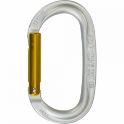 Mousqueton Simple Alu Oval PILLAR PRO Gris-jaune Climbing Technology