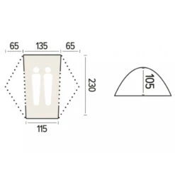 Tente JAYA 2 DAC + Footprint Verte JAMET By Trigano 2023 8 Tente JAYA 2 DAC + Footprint Verte JAMET By Trigano 2023 -Aventures Magasin tente jaya 2 dac footprint verte jamet by trigano 2023 2