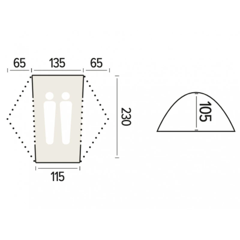 Tente JAYA 2 DAC + Footprint Verte JAMET By Trigano 2023 3 Tente JAYA 2 DAC + Footprint Verte JAMET By Trigano 2023 â Image 3